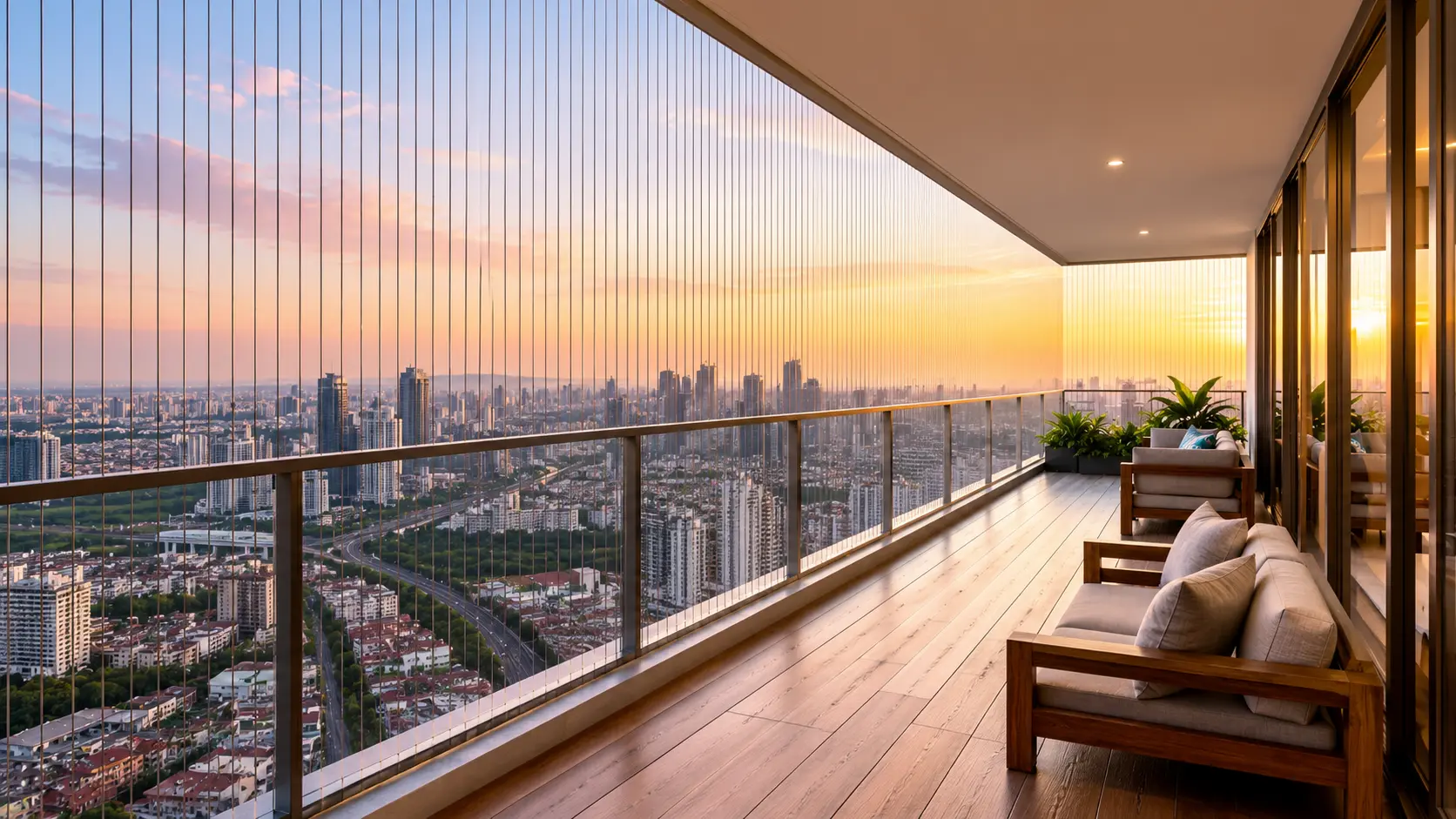 Invisi Grille for Balconies & Windows